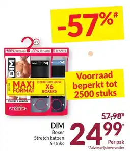 Intermarché DIM Boxer Stretch katoen aanbieding
