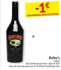 Intermarché Bailey's Likeur aanbieding