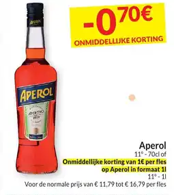 Intermarché Aperol aanbieding