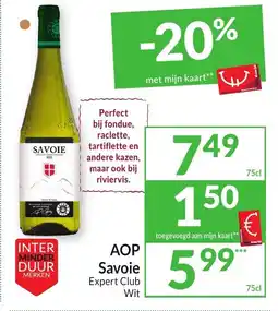 Intermarché AOP Savoie Expert Club Wit aanbieding