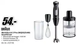MediaMarkt Braun MultiQuick 5 Pro MQ55254M Staafmixer aanbieding
