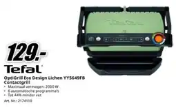 MediaMarkt Tefal OptiGrill Eco Design Lichen Contactgrill aanbieding