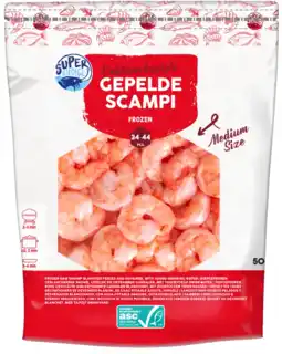 Albert Heijn Super Choice Scampi M geblancheerd gepeld bel aanbieding
