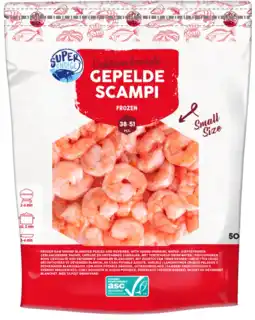 Albert Heijn Super Choice Scampi S geblancheerd gepeld bel aanbieding