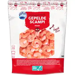 Albert Heijn Super Choice Scampi S geblancheerd gepeld bel aanbieding