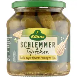 Albert Heijn Kühne Zoete augurkjes met honing aanbieding