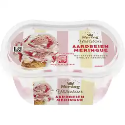 Albert Heijn Hertog Ijssalon mini aardbeien meringue aanbieding