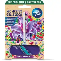 Albert Heijn Ambi Pur Wc active tri-gel wild hibiscus aanbieding