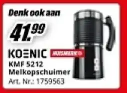 MediaMarkt Koenic KMF 5212 Melkopschuimer aanbieding