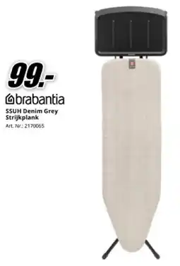 MediaMarkt Brabantia SSUH Denim Grey Strijkplank aanbieding