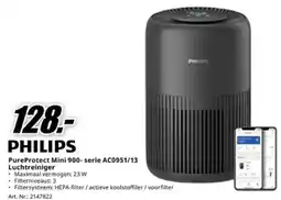 MediaMarkt Philips PureProtect Mini 900-serie AC0951/13 Luchtreiniger aanbieding