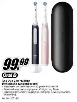 MediaMarkt Oral-B iO 3 Duo Elektrische Tandenborstel aanbieding