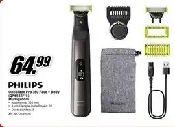 MediaMarkt Philips OneBlade Pro 360 Face + Body QP6552/15 Multigroom aanbieding