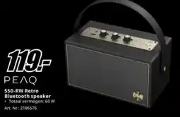 MediaMarkt PEAQ 550-RW Retro Bluetooth Speaker aanbieding