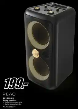 MediaMarkt PEAQ PPS 200-RW Party speaker aanbieding