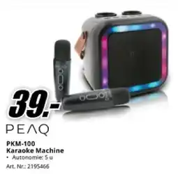 MediaMarkt PEAQ PKM-100 Karaoke Machine aanbieding