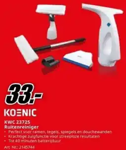 MediaMarkt Koenic KWC 23725 Ruitenreiniger aanbieding
