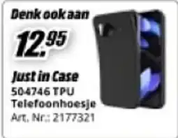 MediaMarkt Just in Case 504746 TPU Telefoonhoesje aanbieding