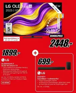 MediaMarkt LG OLED 4K Smart TV + Soundbar + Subwoorfer aanbieding