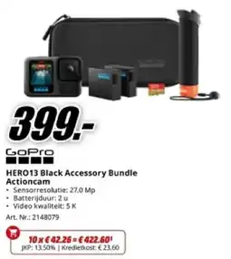 MediaMarkt GoPro HERO13 Black Accessory Bundle Actioncam aanbieding