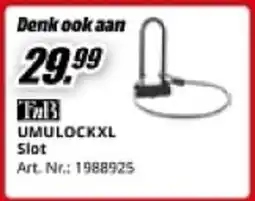 MediaMarkt TnB UMULOCKXL Slot aanbieding
