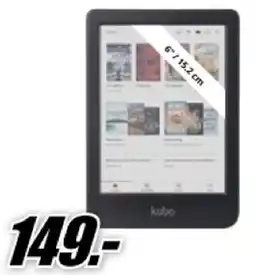 MediaMarkt kobo Clara Colour - Zwart E-reader aanbieding