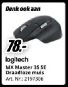 MediaMarkt logitech MX Master 35 SE Draadloze muis aanbieding