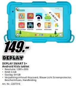 MediaMarkt Deplay Smart5 + Android Kids tablet aanbieding