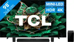 Coolblue TCL 98 QD Mini-led C71K 4K (2025) + TCL Q85H PRO aanbieding