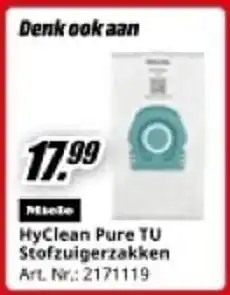 MediaMarkt Miele HyClean Pure TU Stofzuigerzakken aanbieding
