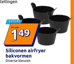 Action Siliconen airfryer bakvormen aanbieding