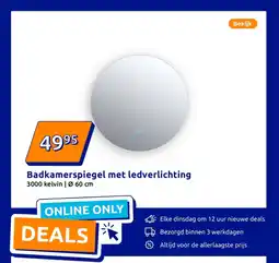 Action Badkamerspiegel met ledverlichting aanbieding