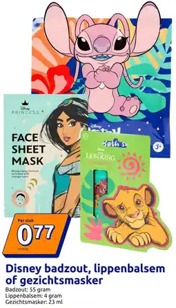 Action Disney badzout, lippenbalsem of gezichtsmasker aanbieding