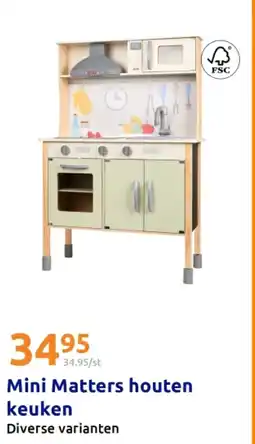 Action Mini Matters houten keuken aanbieding