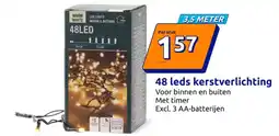 Action 48 leds kerstverlichting aanbieding