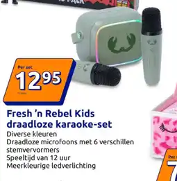 Action Fresh 'n Rebel Kids draadloze karaoke-set aanbieding