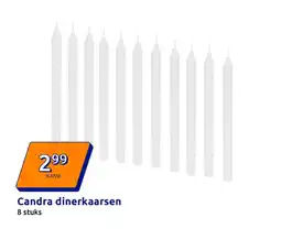 Action Candra dinerkaarsen aanbieding