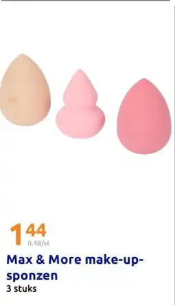Action Max & More make-upsponzen aanbieding