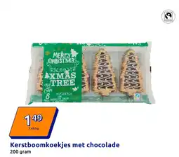 Action Kerstboomkoekjes met chocolade aanbieding