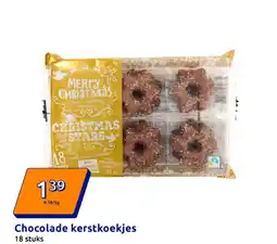 Action Chocolade kerstkoekjes aanbieding