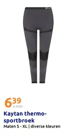 Action Kaytan thermosportbroek aanbieding