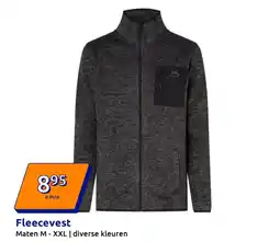 Action Fleecevest aanbieding