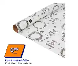 Action Kerst metaalfolie aanbieding