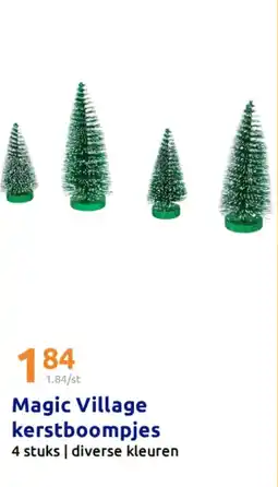 Action Magic Village kerstboompjes aanbieding