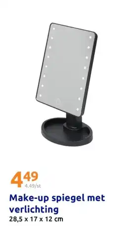 Action Make-up spiegel met verlichting aanbieding