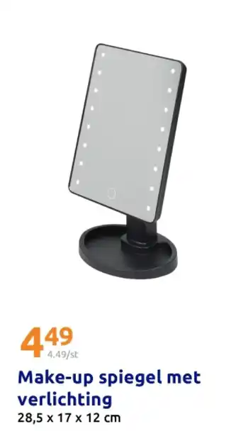 Action Make-up spiegel met verlichting aanbieding