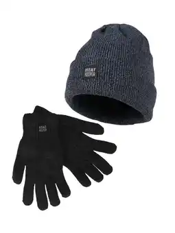 Decathlon Heatkeeper Heren Winter Set - Muts + Handschoenen - Antraciet aanbieding
