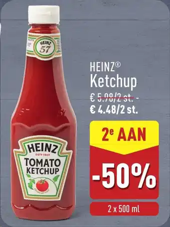 ALDI Heinz ketchup aanbieding