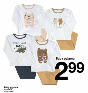 Zeeman Baby pyjama aanbieding