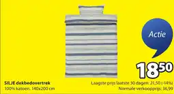 Jysk Silje dekbedovertrek aanbieding